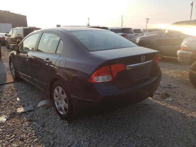 Photo 3 from auction – 2009 HONDA CIVIC LX with VIN 19XFA16509E019085