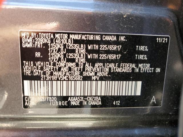 Photo 10 from auction – 2021 TOYOTA RAV4 LE with VIN 2T3H1RFV5MC165682
