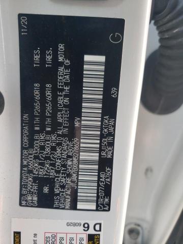 Photo 10 from auction – 2021 LEXUS GX 460 PRE with VIN JTJAM7BX8M5278629