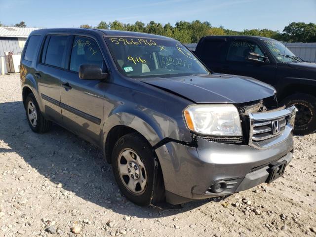 HONDA PILOT LX 2012 with VIN 5FNYF4H25CB022483 - Photo from auction