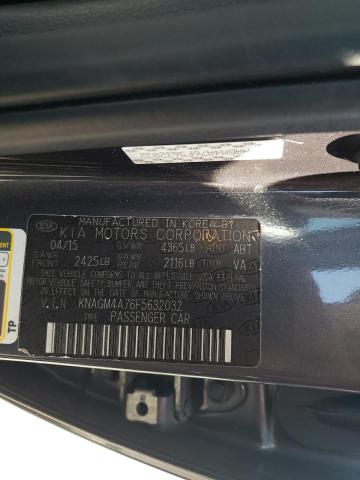 Photo 10 from auction – 2015 KIA OPTIMA LX with VIN KNAGM4A76F5632032