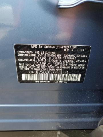 Photo 10 from auction – 2019 SUBARU FORESTER P with VIN JF2SKAGC7KH501594
