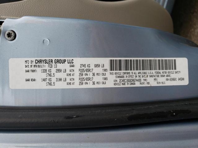 Photo 10 from auction – 2013 CHRYSLER TOWN & COU with VIN 2C4RC1BG6DR674499