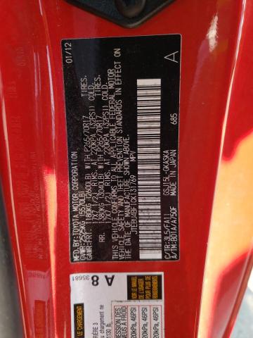 Photo 10 from auction – 2012 TOYOTA FJ CRUISER with VIN JTEBU4BF1CK131769