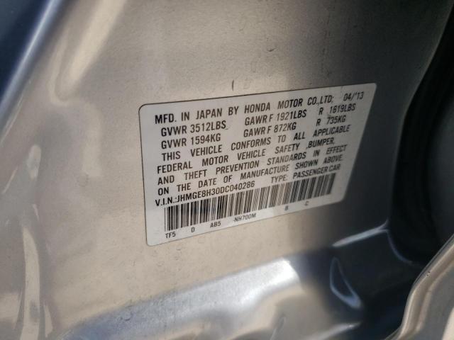 Photo 10 from auction – 2013 HONDA FIT with VIN JHMGE8H30DC040286