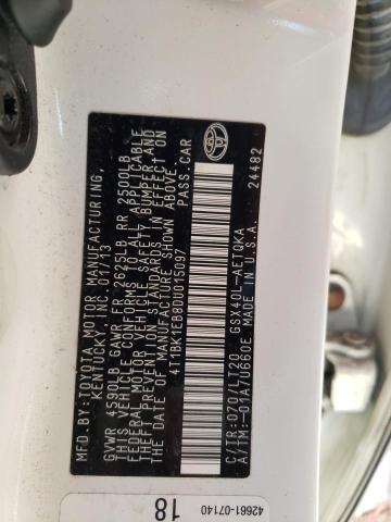 Photo 10 from auction – 2013 TOYOTA AVALON BAS with VIN 4T1BK1EB8DU015097