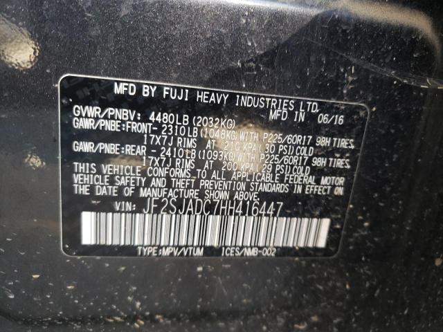 Photo 10 from auction – 2017 SUBARU FORESTER 2 with VIN JF2SJADC7HH416447