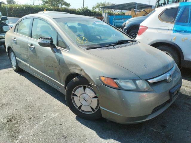 HONDA CIVIC HYBR 2007 with VIN JHMFA36277S027159 - Photo from auction