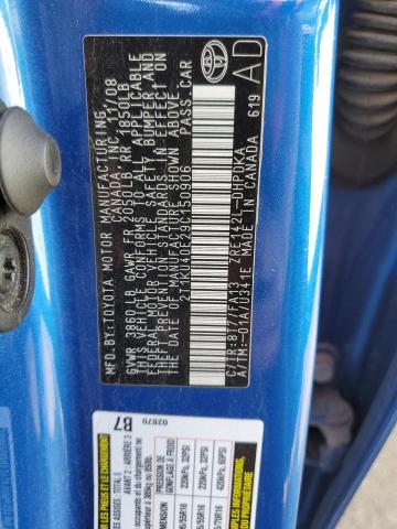 Photo 10 from auction – 2009 TOYOTA COROLLA MA with VIN 2T1KU40E29C150906
