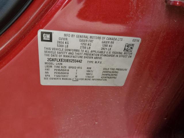 Photo 10 from auction – 2014 GMC TERRAIN SL with VIN 2GKFLXE39E6259442
