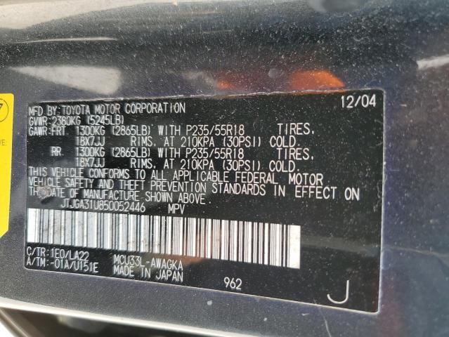 Photo 10 from auction – 2005 LEXUS RX 330 with VIN JTJGA31U850052446