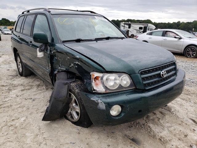 TOYOTA HIGHLANDER 2002 with VIN JTEHF21A620062800 - Photo from auction