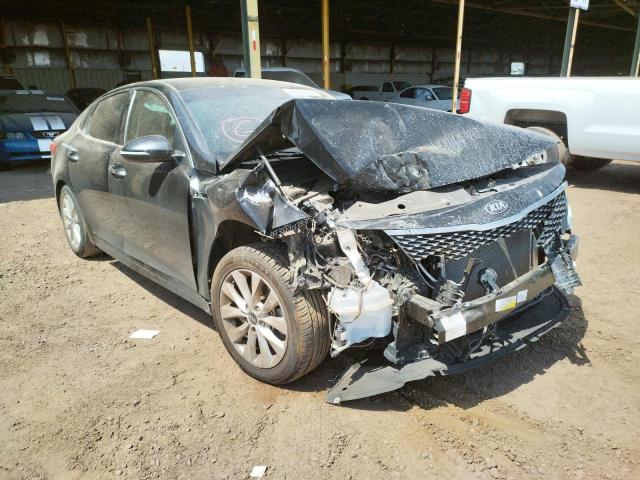 KIA OPTIMA EX 2018 with VIN 5XXGU4L36JG189849 - Photo from auction