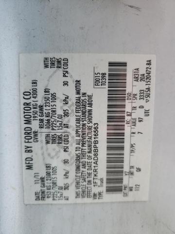 Photo 10 from auction – 2011 FORD RANGER with VIN 1FTKR1AD8BPB16563