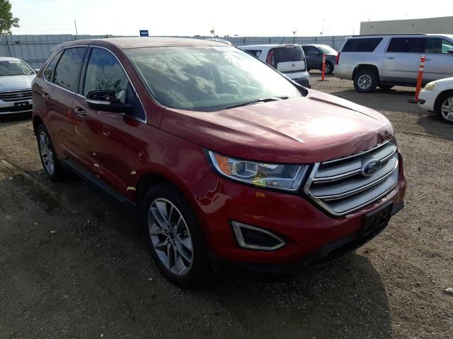 FORD EDGE TITAN 2018 with VIN 2FMPK4K9XJBB52813 - Photo from auction