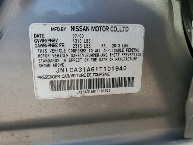 Photo 10 from auction – 2001 NISSAN MAXIMA GXE with VIN JN1CA31A61T101940