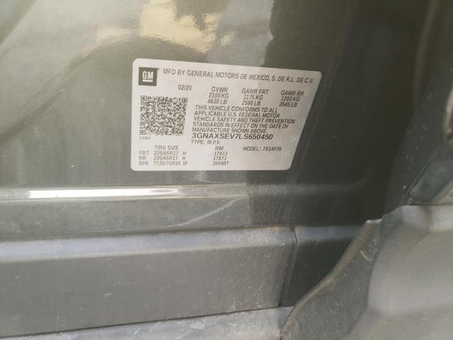 Photo 10 from auction – 2020 CHEVROLET EQUINOX LS with VIN 3GNAXSEV7LS650450