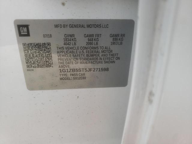 Photo 10 from auction – 2018 CHEVROLET MALIBU LS with VIN 1G1ZB5ST5JF271598