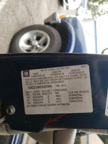 Photo 10 from auction – 2000 CHEVROLET BLAZER with VIN 1GNCS13WXY2355665