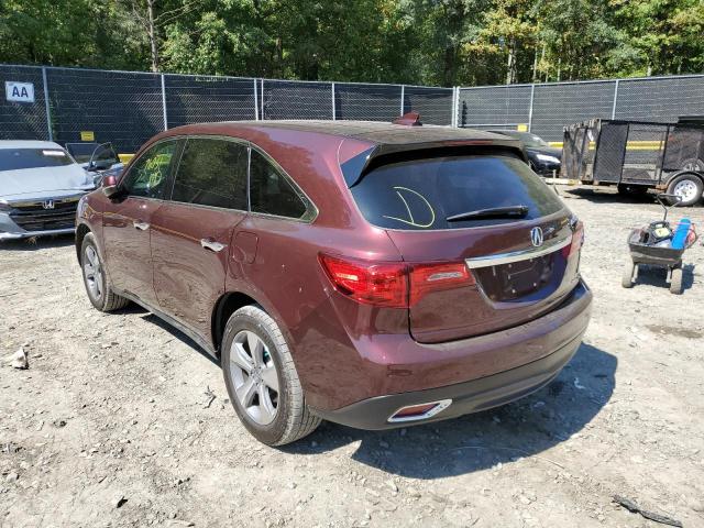 Photo 3 from auction – 2016 ACURA MDX with VIN 5FRYD4H20GB031215