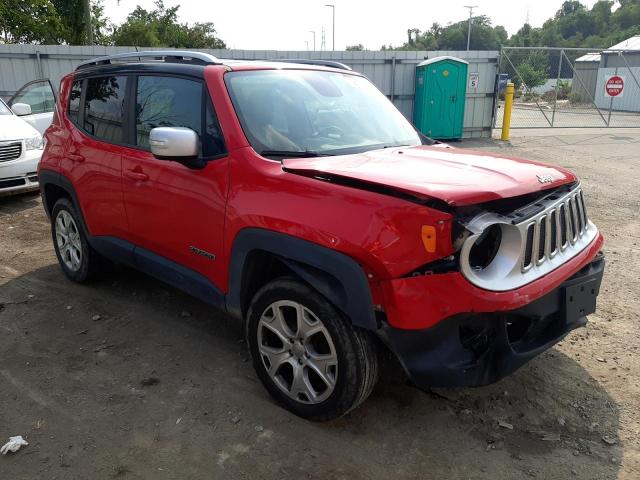JEEP RENEGADE L 2016 with VIN ZACCJBDTXGPD11532 - Photo from auction