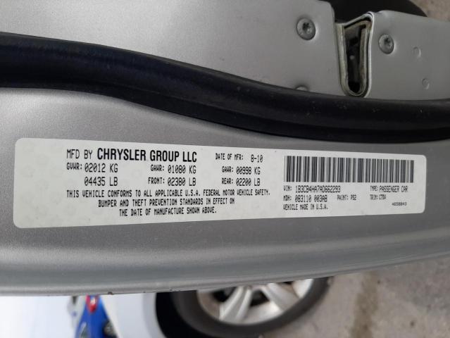 Photo 10 from auction – 2010 DODGE CALIBER with VIN 1B3CB4HA7AD662293
