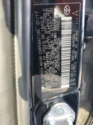 Photo 10 from auction – 2017 TOYOTA PRIUS C with VIN JTDKDTB35H1592376