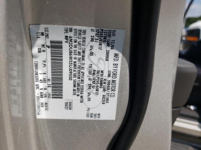 Photo 10 from auction – 2005 MERCURY MOUNTAINEE with VIN 4M2DU86W55UJ09550