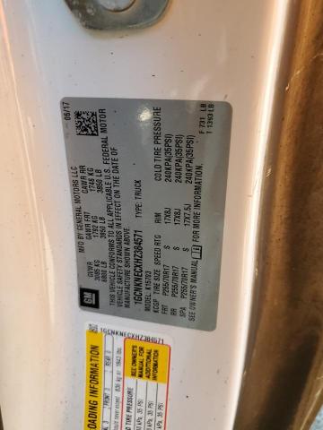 Photo 10 from auction – 2017 CHEVROLET SILVERADO with VIN 1GCNKNECXHZ384571