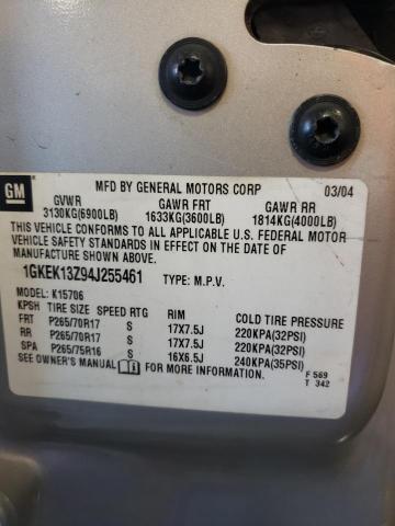 Photo 10 from auction – 2004 GMC YUKON with VIN 1GKEK13Z94J255461