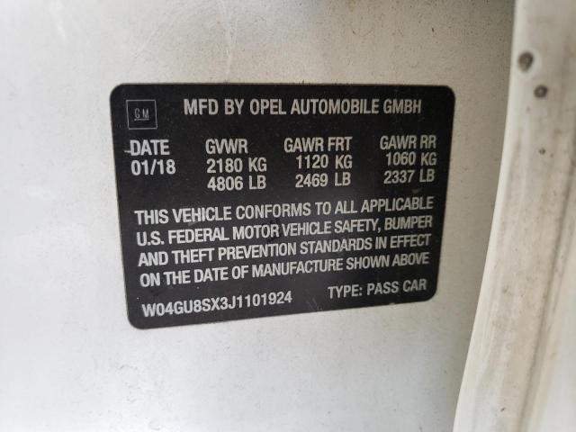 Photo 10 from auction – 2018 BUICK REGAL TOUR with VIN W04GU8SX3J1101924