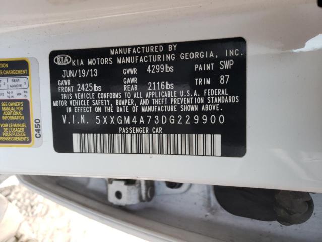 Photo 10 from auction – 2013 KIA OPTIMA LX with VIN 5XXGM4A73DG229900