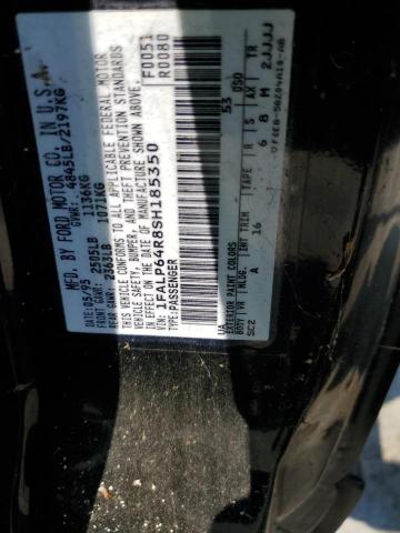 Photo 10 from auction – 1995 FORD THUNDERBIR with VIN 1FALP64R8SH185350