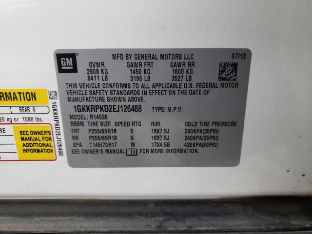 Photo 10 from auction – 2014 GMC ACADIA SLE with VIN 1GKKRPKD2EJ126468