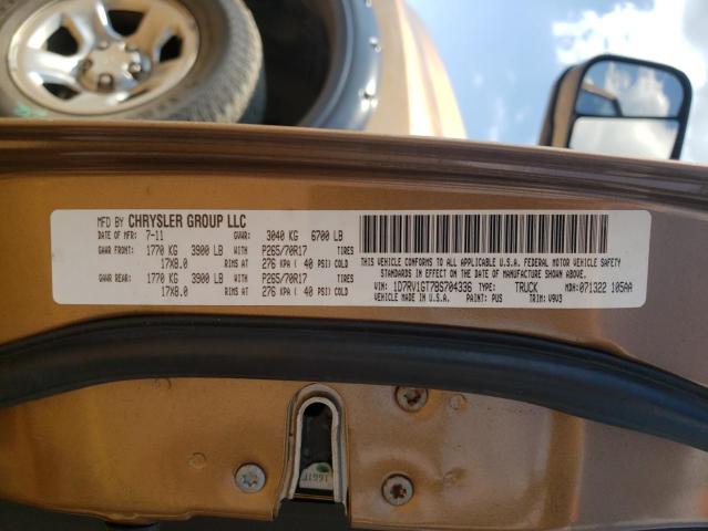 Photo 10 from auction – 2011 DODGE RAM 1500 with VIN 1D7RV1GT7BS704336