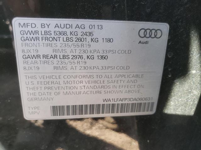 Photo 10 from auction – 2013 AUDI Q5 PREMIUM with VIN WA1LFAFP3DA060631