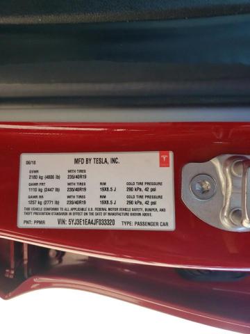 Photo 10 from auction – 2018 TESLA MODEL 3 with VIN 5YJ3E1EA4JF033320