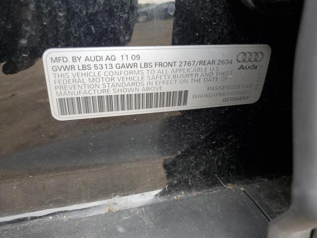 Photo 10 from auction – 2010 AUDI A6 PRESTIG with VIN WAUKGAFB8AN035857