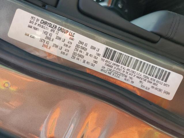 Photo 10 from auction – 2012 JEEP GRAND CHER with VIN 1C4RJFCG3CC279740