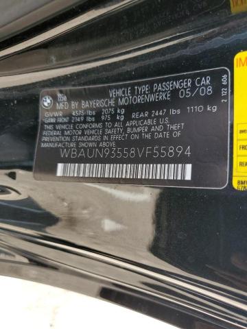 Photo 10 from auction – 2008 BMW 135 I with VIN WBAUN93558VF55894