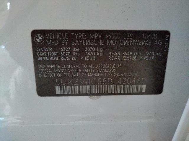 Photo 10 from auction – 2011 BMW X5 XDRIVE5 with VIN 5UXZV8C58BL420460