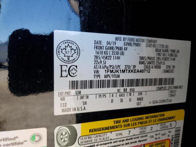 Photo 10 from auction – 2019 FORD EXPEDITION with VIN 1FMJK1MTXKEA40712