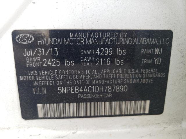 Photo 10 from auction – 2013 HYUNDAI SONATA GLS with VIN 5NPEB4AC1DH787890
