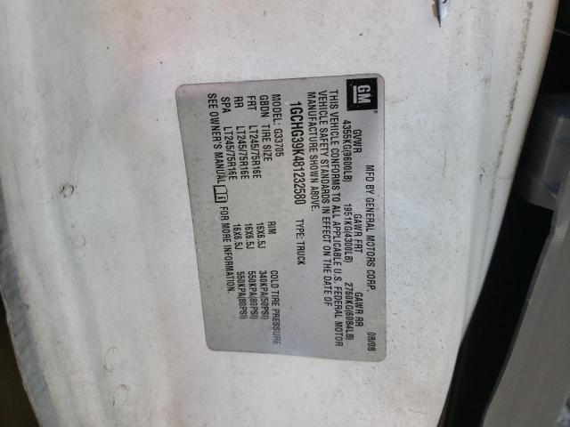 Photo 10 from auction – 2008 CHEVROLET EXPRESS G3 with VIN 1GCHG39K481232580