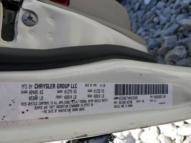 Photo 10 from auction – 2010 CHRYSLER 300C with VIN 2C3CA6CT4AH218205