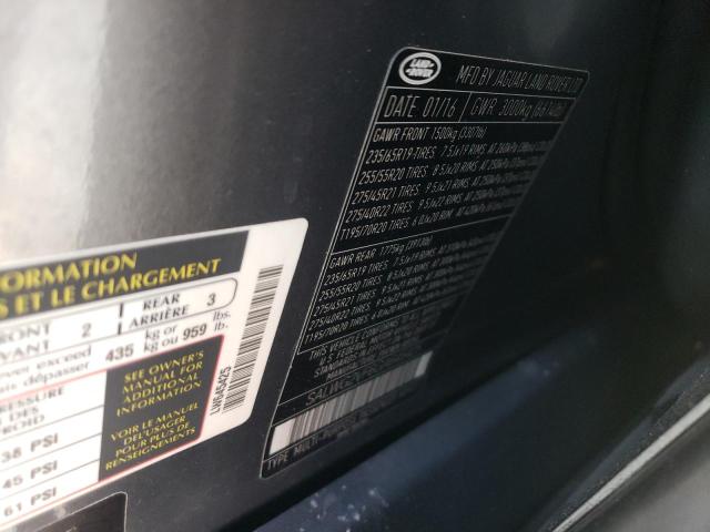 Photo 10 from auction – 2016 LAND ROVER RANGE ROVE with VIN SALWG2VF6GA645425
