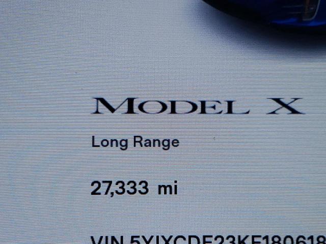 Photo 8 from auction – 2019 TESLA MODEL X with VIN 5YJXCDE23KF180618