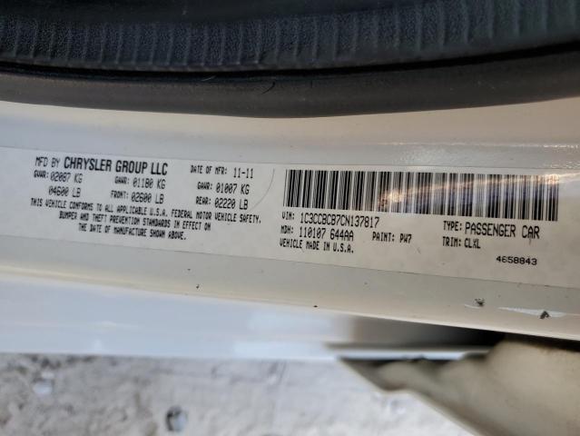 Photo 10 from auction – 2012 CHRYSLER 200 LIMITE with VIN 1C3CCBCB7CN137817