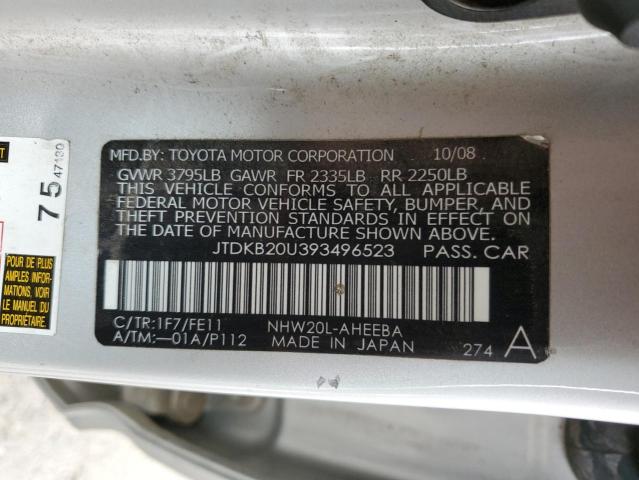 Photo 10 from auction – 2009 TOYOTA PRIUS with VIN JTDKB20U393496523