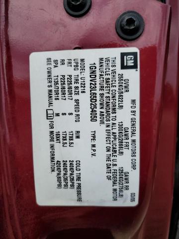 Photo 10 from auction – 2005 CHEVROLET UPLANDER L with VIN 1GNDV23L65D254050